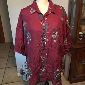 100% Silk men’s button up